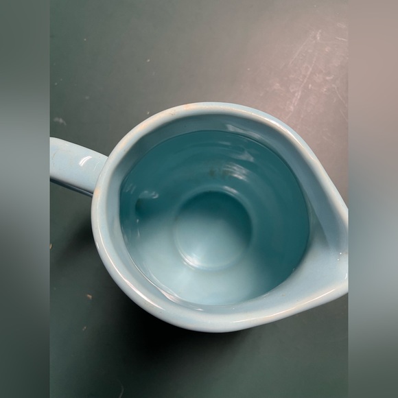 light blue vintage pitcher 7” tall - Picture 3 of 5